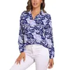 Kvinnors blusar Vit blus långärmad kawaii djur kvinnlig casual överdimensionerad skjorta anpassad kläder presentidé
