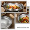 Pans Korean Pot Cooking Pan Kitchen Supply Alcohol Small Pots Stainless Steel For Individual Dry Wok