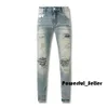 Jeans viola Designer Uomo Jeans viola Donna Uomo Amirs Slim Fit Denim Lettera Stampa Pantaloni Luxury Mens Streetwear Pantaloni Jeans 2023 1968