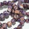 Pierres précieuses en vrac, perles de tambour en charoite naturelle, taille du bracelet environ 13x13mm