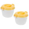 Dinnerware 2 Pcs Home Rice Cooker Microwave Cookware Hair Steamer Big Eater Containers For Pp Portable Plastic Cooking Utensils