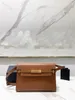 Echtleder Umhängetasche für Damen Diagonal Cross, hochwertiges Rindsleder Manhattan Baguette, Business- und Freizeithandtasche 553742