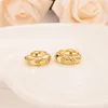 New Design big Hoop Earring Fine Gold GF ed Earings For Women Girls Romantic punk party Jewelry Wedding Gift258T