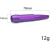 Металлический кальян-пуля, 70 мм, нюхательный диспенсер для носа, курительные трубки из алюминиевого сплава, нюхательный табак, трубка