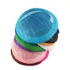 Kleuren 15 CM Hoge Kwaliteit Sinamay Base Bunker Met Grossgrain Zweetband Voor Tovenaar DIY Hoed Kentucky Derby MYQH001