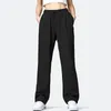 Women's Pants Solid Color Loose Velvet Warmth Casual Trousers Sports And Sweatpants.