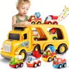 Elektrische RC Auto spuitgieten Transportwagen Techniek Voertuig Mixer Speelgoed Set kinderen Onderwijs Poppen Kerstcadeau 231215