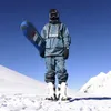 Pantalon de deux pièces pour femmes Ensemble de costume de ski de haute qualité pour hommes et femmes coupe-vent imperméable veste chaude complète de matériel de snowboard 231214