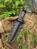 特別オファーハイエンド強い固定刃ナイフA8サテンダブルエッジブレードフルタンG10ハンドルハンドメイドの戦術的ストレートナイフとKydex