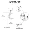 Pendant Necklaces Moon Cremation Jewelry With Urns Stainless Steel Girl Necklace For Human/Pet Ashes Memorial Keepsake