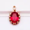 Kettingen In Luxe Ruby Neckalce Voor Vrouw 585 Paars Vergulde 14K Rose Product Hanger Huwelijkscadeau Verlovingssieraden