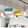 Lâmpadas pendentes Macaron Criativo Livro Modelagem Candelabro Moderno Estilo Minimalista LED Lâmpada de Ferro Sala de Estudo Biblioteca Interior Decorati305M