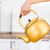 Water Bottles 0.75-4L Large Capacity Travel Cookware Kitchen Water Kettle Gold Aluminum Portable Teapot Coffee Pot Multifunction Tea Kettle 231214