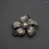 Brooches Medieval Jewelry Heavy Violet Gradient Gemstone Brooch