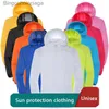 Overige kleding D5 Sneldrogende waterdichte visjas Unisex regenjas Outdoor zonbeschermingsjassen Lichtgewicht ademend Dames WindjackL231215