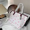 Fashion Shopping Handbags Large Capacity Commuter Bag Designer Tote Bag Brand Snowflake Bow Print Basket Shoulder Bags Messenger Bag