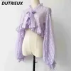 その他のアパレルロリータシフォンランタンSLEショートトップアウターウェア衣服