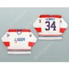 Benutzerdefinierte MARC LEGAULT 34 ST. HYACINTHE LASER WEISSES HOCKEY-TRIKOT NEU Top genäht S-M-L-XL-XXL-3XL-4XL-5XL-6XL