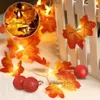 1 5 2 3M DIY LED-Lichter Herbst künstlich geformte Herbst-LED-Lichterketten Party Geburtstag Weihnachtsdekorationen für Zuhause2738