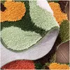 Carpets Bathroom Protection Antislip Moss Carpet Floor Mat Small Fresh Cream Wind Bedroom Blanket Into The Living Room Light Luxury Dhwhv