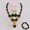 Halsband örhängen set trendig mörk lila afrikanska modesmycken nigerianska bröllop pärlor zq4-10