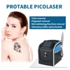 Pico Q-comutado Yag Laser 755 1064 532 nm Rejuvenescimento da pele Máquina de remoção de tatuagem Laser Picosecond