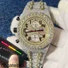 Piquet Audemar Nieuwe versie Ston Bekijk Gold Sier Pass TT Mens VVS Diamonds topkwaliteit automatische Eta Movement Luxe Iced 2-Tone Hoge Kwaliteit