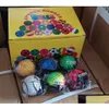 Мячи Мячи Губка Резиновый мяч Бейсбол Софтбол 288 шт. Бросок надувных детей Забавный эластичный тренировочный ремешок на запястье Игрушка для детей D Dh3Nd