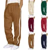 メンズパンツ男性カラーブロックスウェットパンツテザーラージサイズパンツゆるい秋と冬のスポーツパッチワークズボンの衣装ジョギング