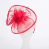 Femmes Kentucky Derby Sinamay soucoupe fascinateurs mariage église course chapeaux bandeau casque T470