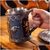 Tasses Verre à vin créatif Une chanson sur la glace et le feu Tasse Game Thrones Bière en relief Grande capacité Whisky Café Lait Tasses Maison Jardin Dro Dhc6J