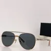Berömda varumärken Solglasögon Personlig designer Mannvarumärke Mens Womens Pilot Style Metal Spegelben med logotypguldlins UV400 Kör solglasögon med Box Spa54Z