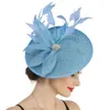 Vintage Mesh Faşlanıcı Şapka Saç Klipi Kadınlar Kokteyl Meapwear Düğün Partisi Gelin Büyüleyici Bayanlar Elbise Başlık Baş Bandı