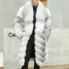 Piumino da uomo Parka Vera pelliccia di volpe argentata Cappotto di pelliccia di volpe naturale Abbigliamento invernale Uomo Grande collare di grandi dimensioni Caldo stile spesso 231214