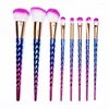 Makeup Brushes 8 Dazzle Color Plastic Handle Set Brush Professional Tools Customized Wholesale