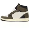 TS Jumpman 1 High Og Shoes University Blue Smoke Grey Panda Bred Toe Game Royal Pine Green Court Mocha Unc Chicago Obsidian Men Women Sports Sneakers 36-46 EUR