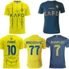 クラブ23 24 Al Nassr Soccer Jerseys Mens Team 7 Ronaldo 94 Talisca 29 Ghareeb 23 Ahmed 2 Al-Ghannam 16 Maran 14 Al-Naji 4 Al-Fatil 10 Maneフットボールシャツキットユニフォームスポーツ