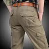 Męskie spodnie Multi-Pockets Wojskowe mężczyzn bawełny swobodny armia spodni ładunkowe joggery męskie pantelnonia pantalones hombre rozmiar 28-44