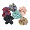 6pcs Large Iridescent Scrunchy Sheen Silky Satin Hair Scrunchies Women Elastic Tie