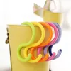 S-Shaped Hooks Plastic Kitchen Railing Clasp Multi-purpose Holder Hooks for Hanging Clothes Handbag Hook 6Pcs Lot1264s