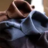 Мужские свитера Maden Мужская водолазка Винтаж Сплошной цвет Базовый свитер с высоким воротником Теплый зимний пуловер Простая модная повседневная одежда 231215