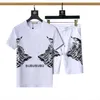 Summer Mens Designers Tracksuit Set Running Fashion Men Tracksuits Pattern Jogger Luxurious Clothing Track Kit Casual Sports Short Sleeve Suit Sportwear M-3XL