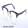 2010 -2019 مصمم العلامة التجارية نادي Eyeglass Master Men Prescription Frame Women Semi Retroculo de Sol Feminino Retro Clear319e