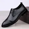 Dress Shoes Senior Men's Fashion With Business Leather 2023 Youth Formal Wear Casual