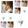 Collane a ciondolo 2023 Collana Designer 1pc Stile unico Fashion Blue Hummingbird Girls Women Gioielli Regalo estivo Drop Drop DHXBT DHXBT