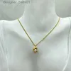 Anhänger Halsketten Gold Farbe Erdnuss Perle Anhänger Edelstahl Halskette für Frauen Koreanische Neue Mode Schmuck Collaone Kette Geschenke für WomanL231215