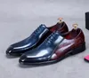 Scarpe eleganti Oxford fatte a mano di alta qualità Scarpe da uomo in vera pelle di mucca Scarpe da cerimonia italiane formali Chaussure Homme