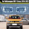 Bilstrålkastare glaslampa skalstrålkastare täcker transparent lampskärmslampöverdrag för VW T-Cross 2019-2022