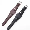 22mm Black Brown Genuine Men's Leather Watch Strap For Ch2564 Ch2565 Ch2891ch3051 Wristband Tray Watchband Bracelet Belt Band267K