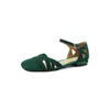 Sandales d'été gladiateur sandale Style romain femmes appartements Kidsuede dame femme rétro décontracté boucle sangle Vintage chaussures plates